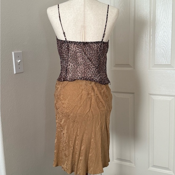 Leopard Print Sheer Bustier Cami - Brown/Black Sell As A Set - Picture 2 of 4